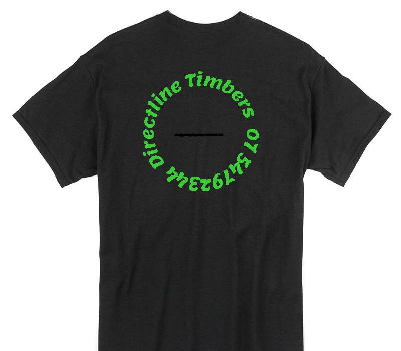 Custom Gildan 100% Cotton Black T-Shirt