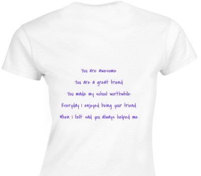 Custom Womens Soft Style 100% Cotton White T-Shirt
