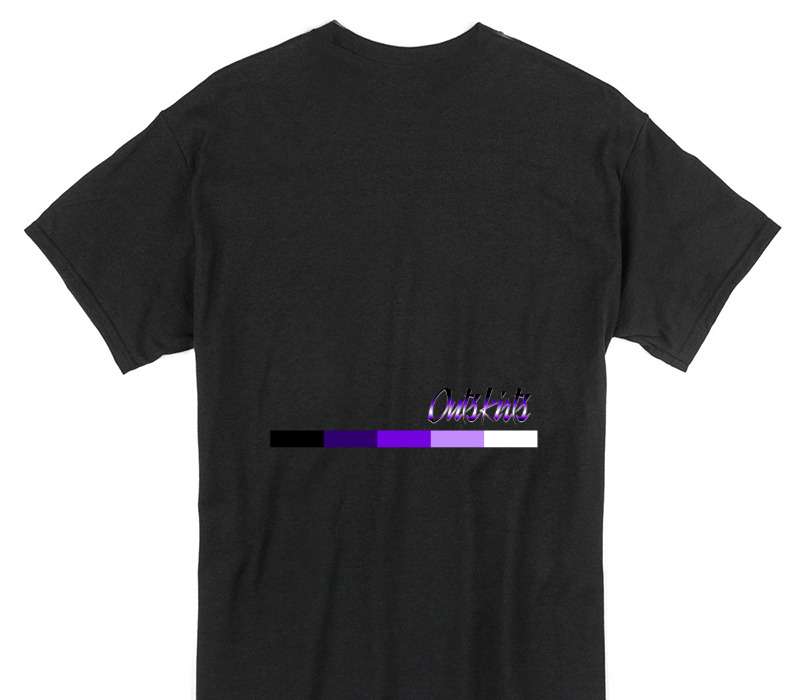 Custom Gildan 100% Cotton Black T-Shirt
