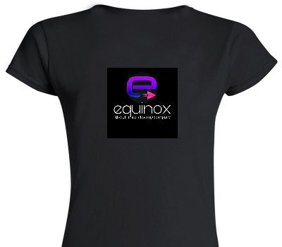 Custom Womens Soft Style 100% Cotton Black T-Shirt