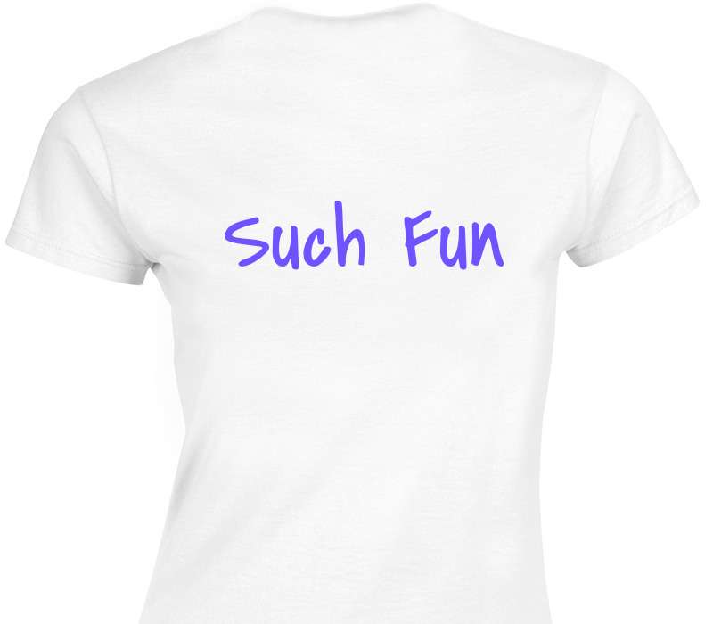 Custom Womens Soft Style 100% Cotton White T-Shirt