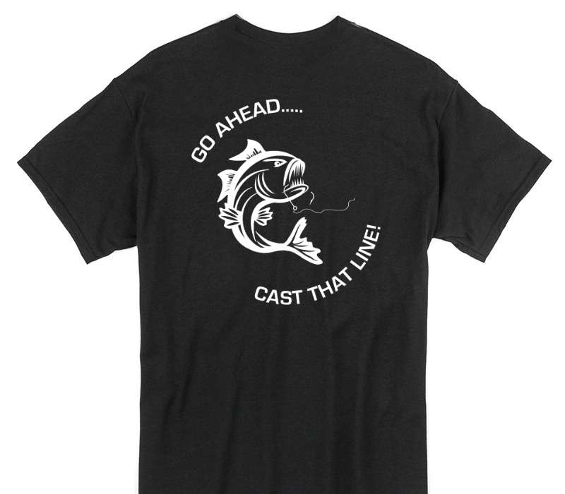 Custom Gildan 100% Cotton Black T-Shirt