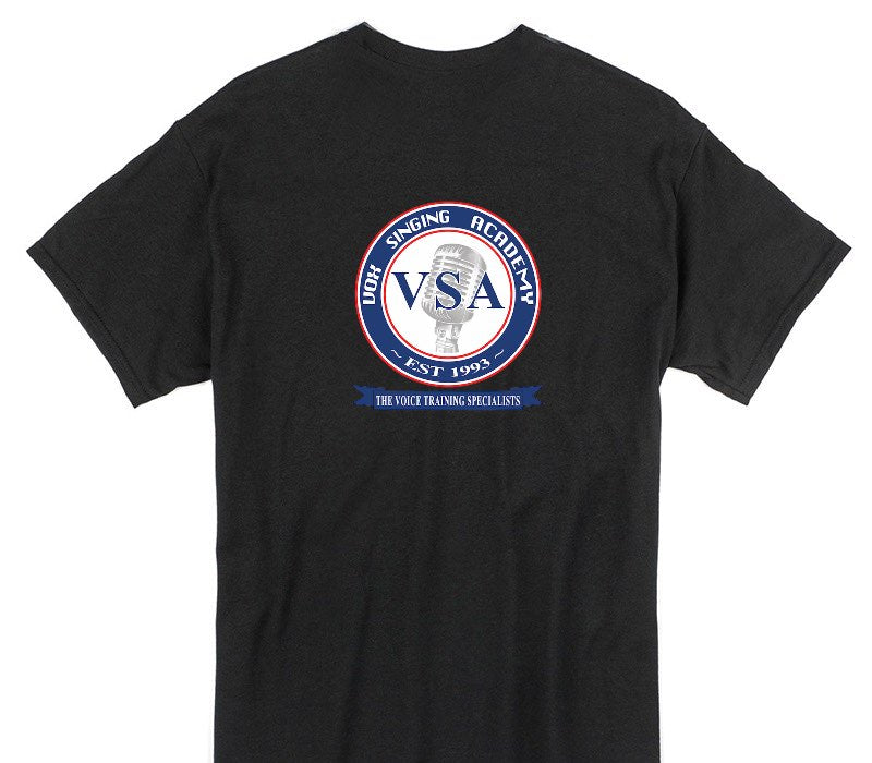 Custom Gildan 100% Cotton Black T-Shirt