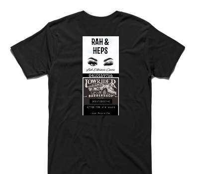Custom AS Colour 100% Cotton Black T-Shirt