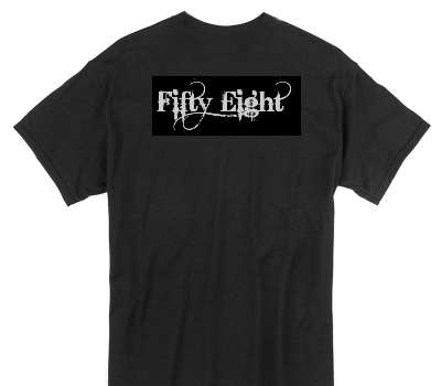 Custom Gildan 100% Cotton Black T-Shirt