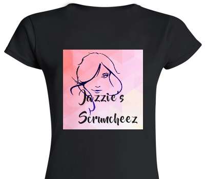 Custom Womens Soft Style 100% Cotton Black T-Shirt