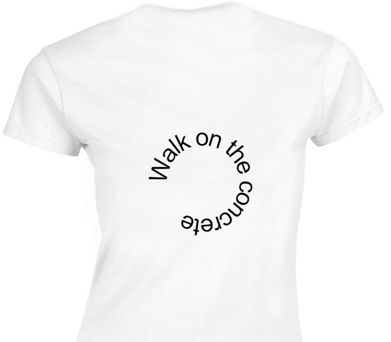 Custom Womens Soft Style 100% Cotton White T-Shirt