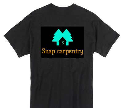 Custom Gildan 100% Cotton Black T-Shirt