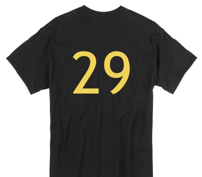 Custom Gildan 100% Cotton Black T-Shirt