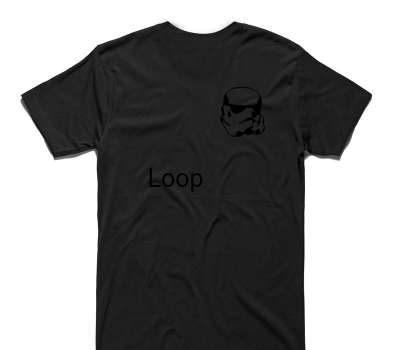 Custom AS Colour 100% Cotton Black T-Shirt