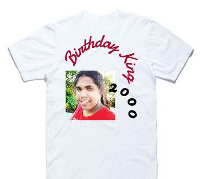 Custom AS Colour 100% Cotton White T-Shirt