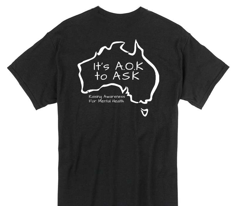 Custom Gildan 100% Cotton Black T-Shirt