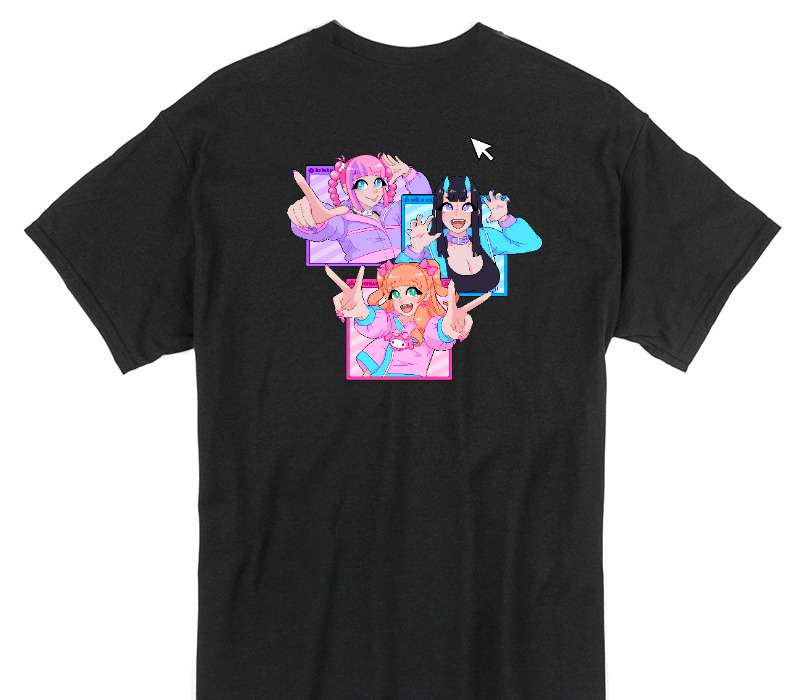 Custom Gildan 100% Cotton Black T-Shirt