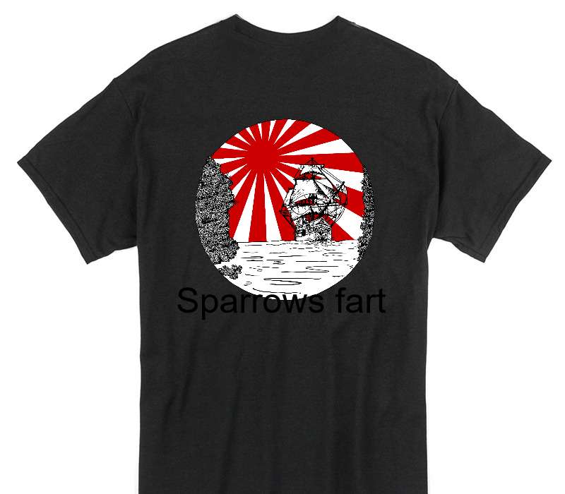 Custom Gildan 100% Cotton Black T-Shirt