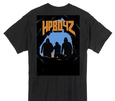 Custom Gildan 100% Cotton Black T-Shirt