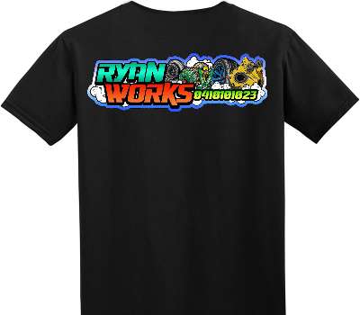 Custom Adult Soft Style 100% Cotton Black T-Shirt