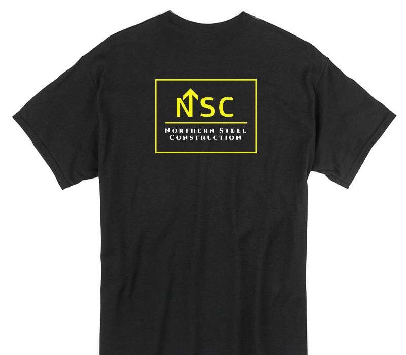 Custom Gildan 100% Cotton Black T-Shirt
