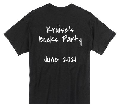 Custom Gildan 100% Cotton Black T-Shirt