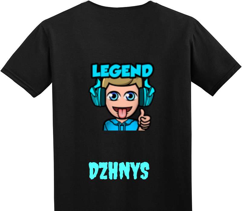 Custom Adult Soft Style 100% Cotton Black T-Shirt
