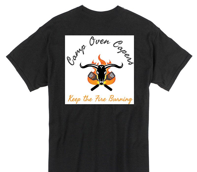 Custom Gildan 100% Cotton Black T-Shirt