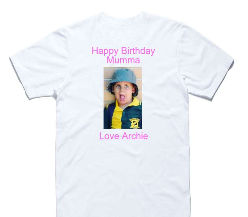 Custom AS Colour 100% Cotton White T-Shirt