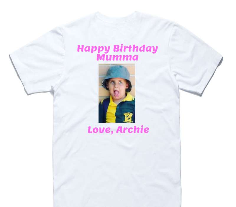 Custom AS Colour 100% Cotton White T-Shirt