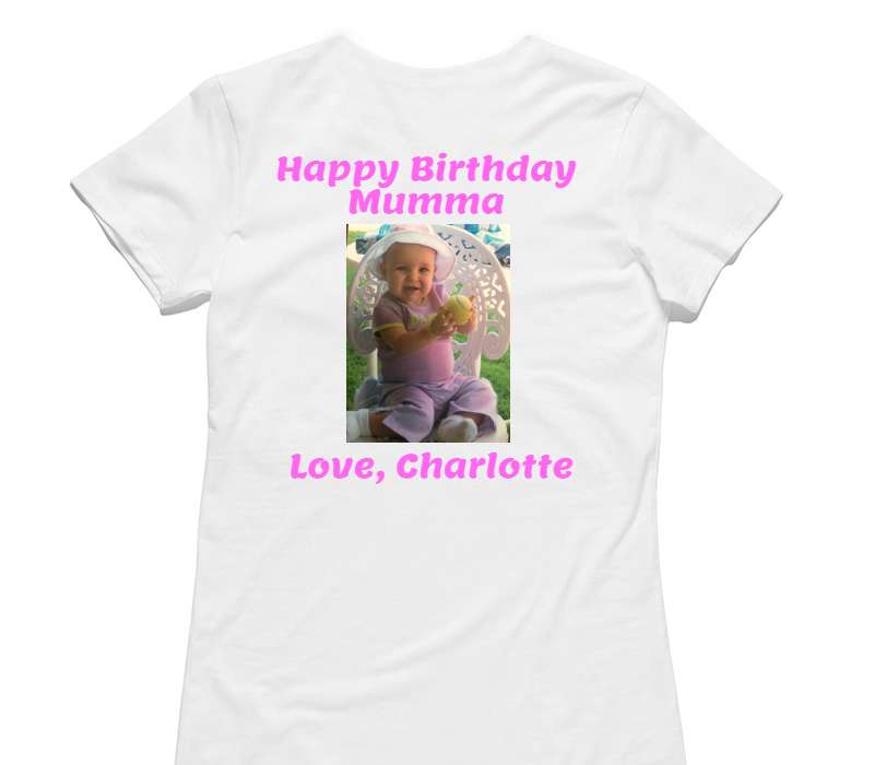 Custom Womens AS Colour 100% Cotton White T-Shirt