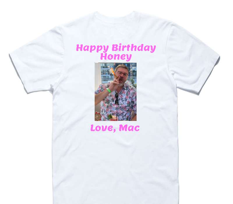 Custom AS Colour 100% Cotton White T-Shirt