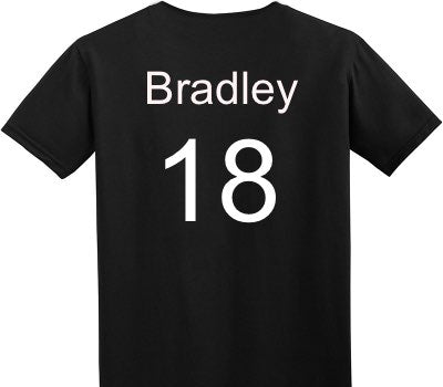 Custom Adult Soft Style 100% Cotton Black T-Shirt