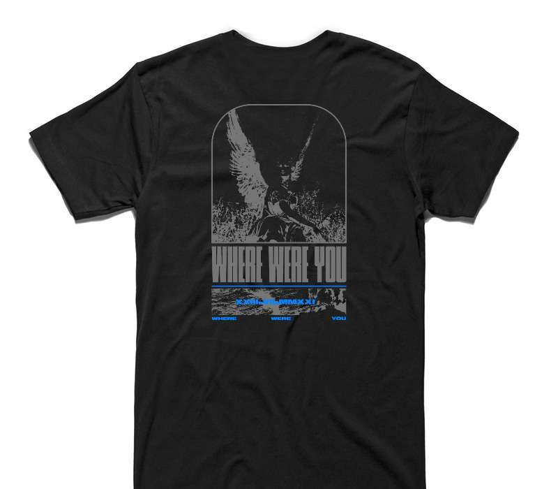 Custom AS Colour 100% Cotton Black T-Shirt