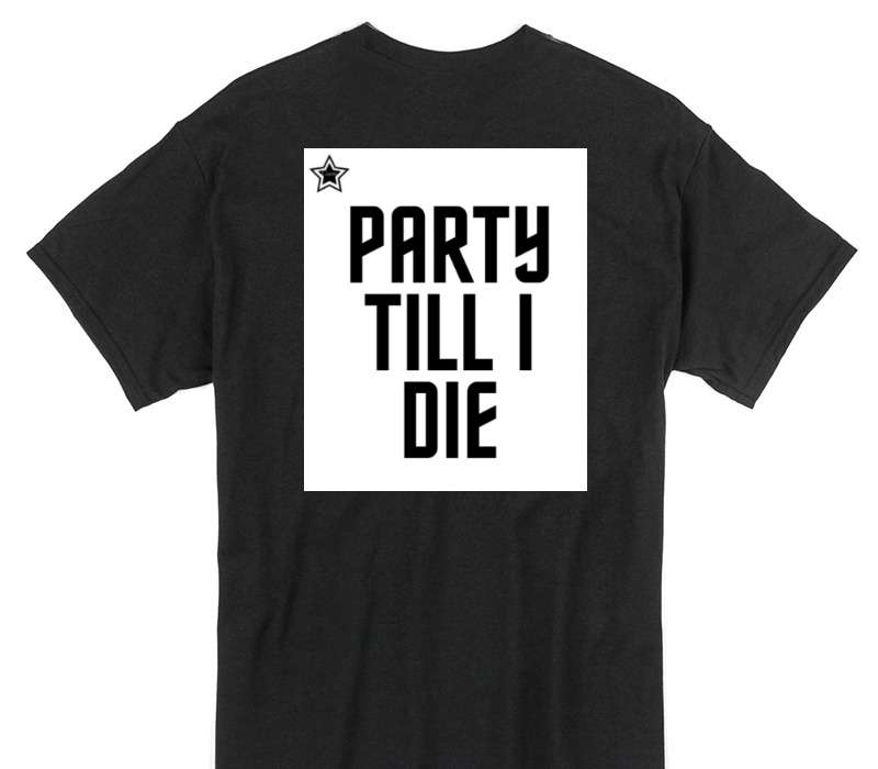 Custom Gildan 100% Cotton Black T-Shirt
