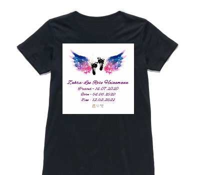 Custom Womens AS Colour 100% Cotton Black T-Shirt