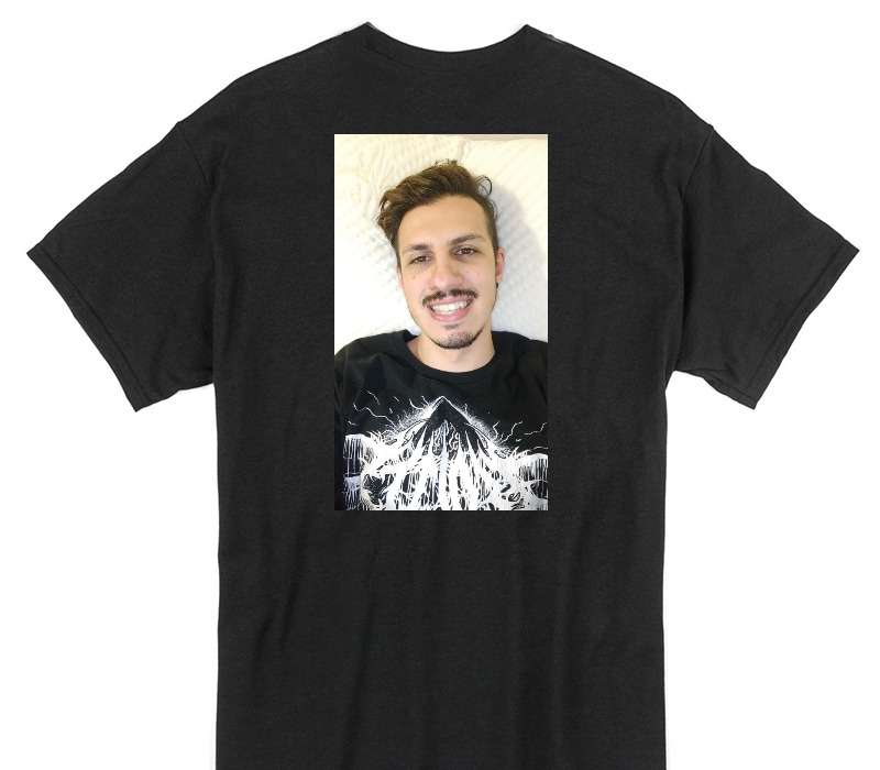 Custom Gildan 100% Cotton Black T-Shirt