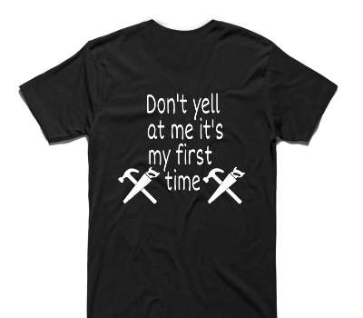 Custom AS Colour 100% Cotton Black T-Shirt
