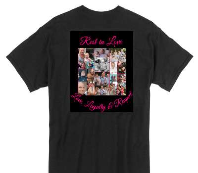 Custom Gildan 100% Cotton Black T-Shirt