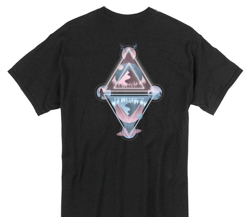 Custom Gildan 100% Cotton Black T-Shirt