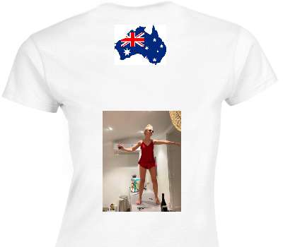 Custom Womens Soft Style 100% Cotton White T-Shirt
