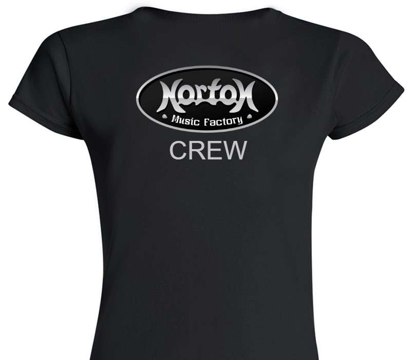 Custom Womens Soft Style 100% Cotton Black T-Shirt