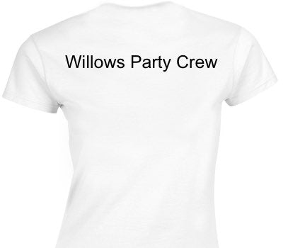 Custom Womens Soft Style 100% Cotton White T-Shirt