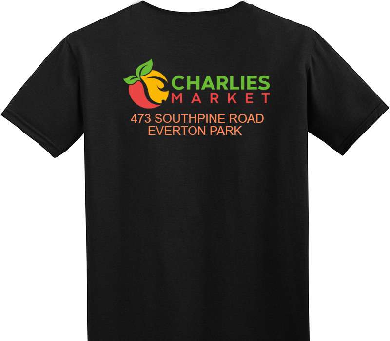 Custom Adult Soft Style 100% Cotton Black T-Shirt