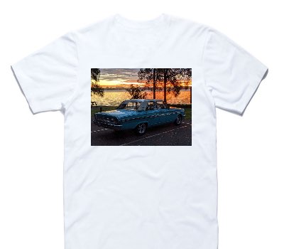Custom AS Colour 100% Cotton White T-Shirt
