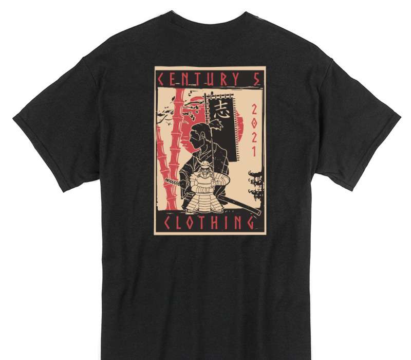 Custom Gildan 100% Cotton Black T-Shirt
