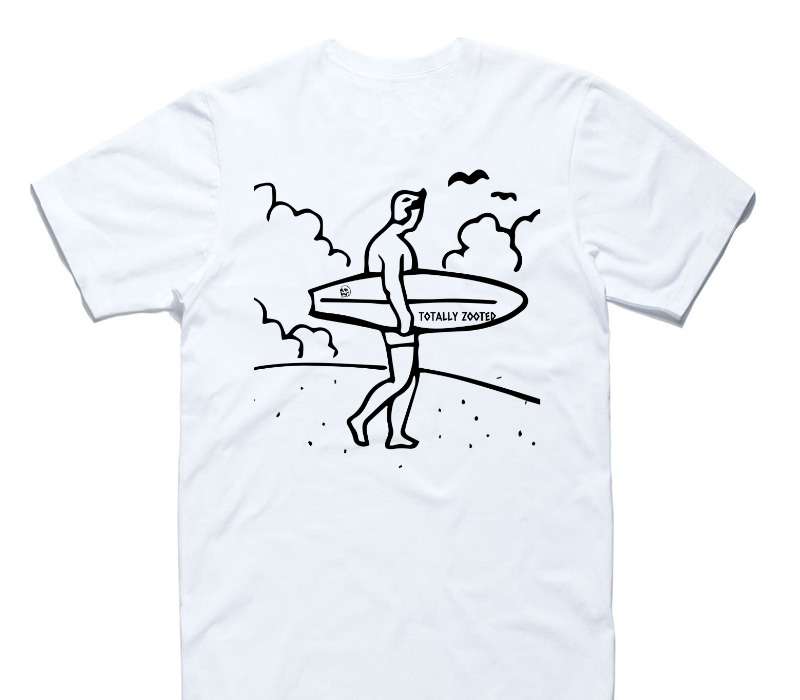 Custom AS Colour 100% Cotton White T-Shirt
