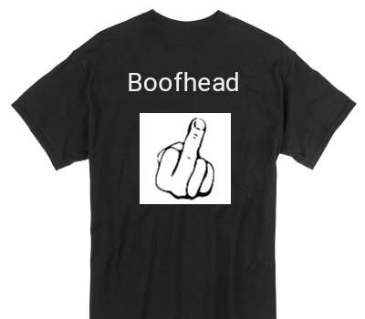 Custom Gildan 100% Cotton Black T-Shirt