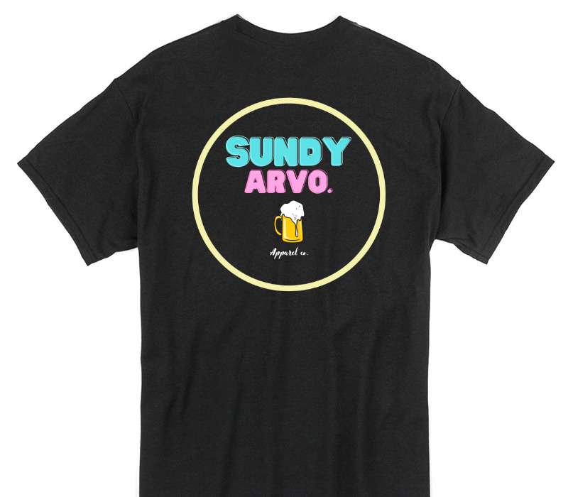 Custom Gildan 100% Cotton Black T-Shirt