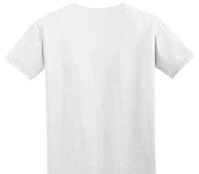 Custom Adult Soft Style 100% Cotton White T-Shirt