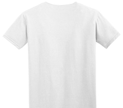 Custom Adult Soft Style 100% Cotton White T-Shirt