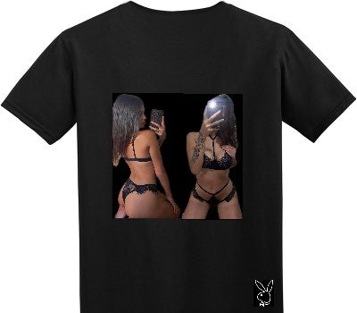 Custom Adult Soft Style 100% Cotton Black T-Shirt
