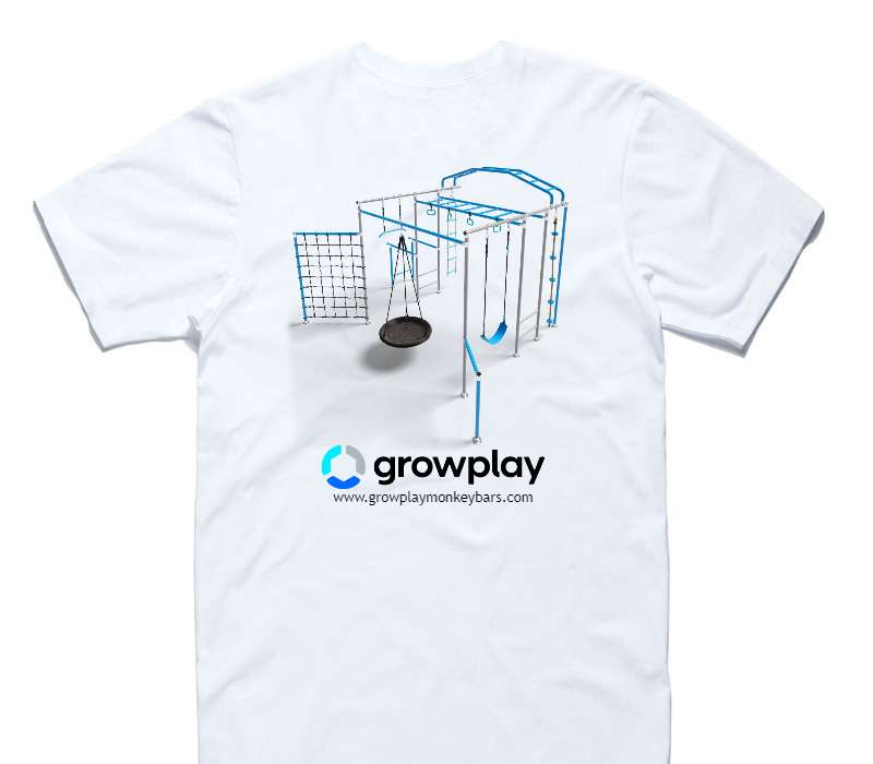Custom AS Colour 100% Cotton White T-Shirt