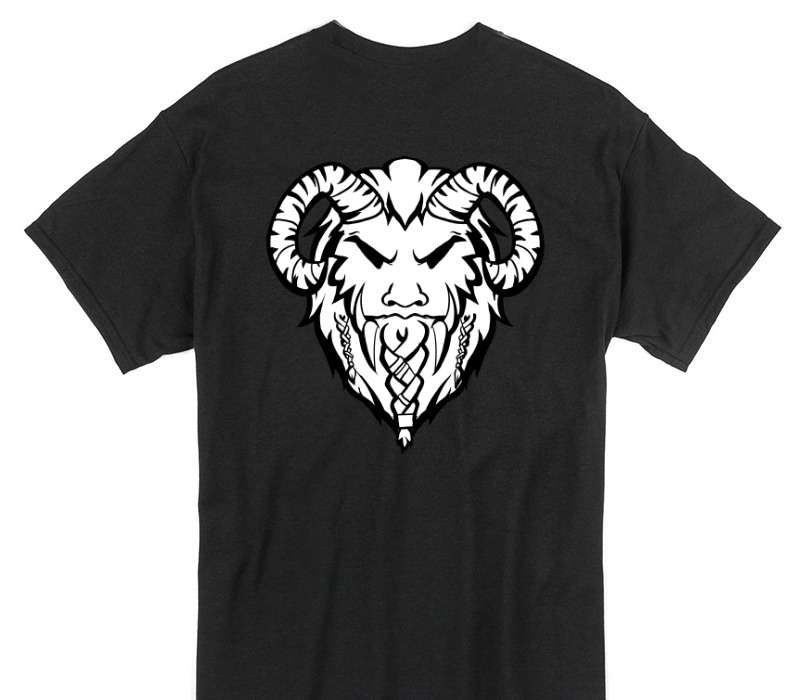 Custom Gildan 100% Cotton Black T-Shirt